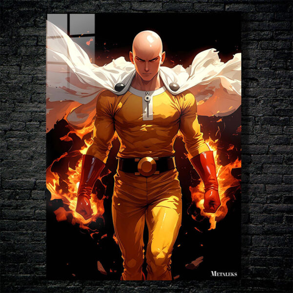 AE045 Saitama On Fire ~ Anime One Punch Man