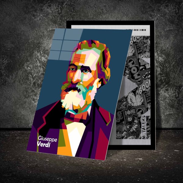 Best componist Giusepper Verdi in amazing illustration