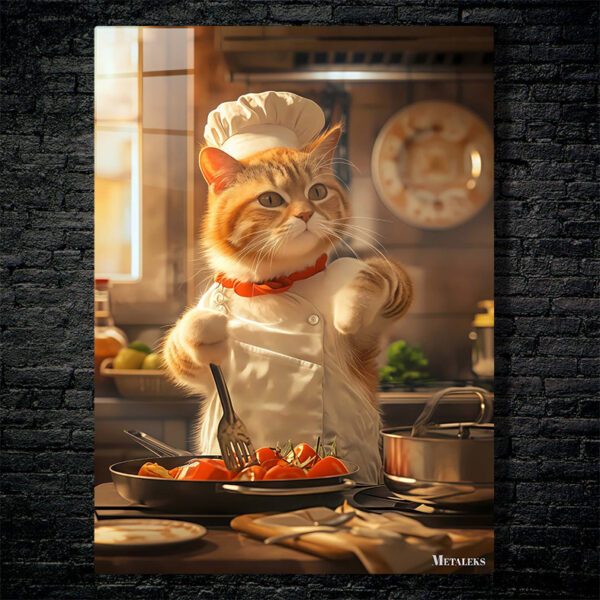 Cat Chef Cooking