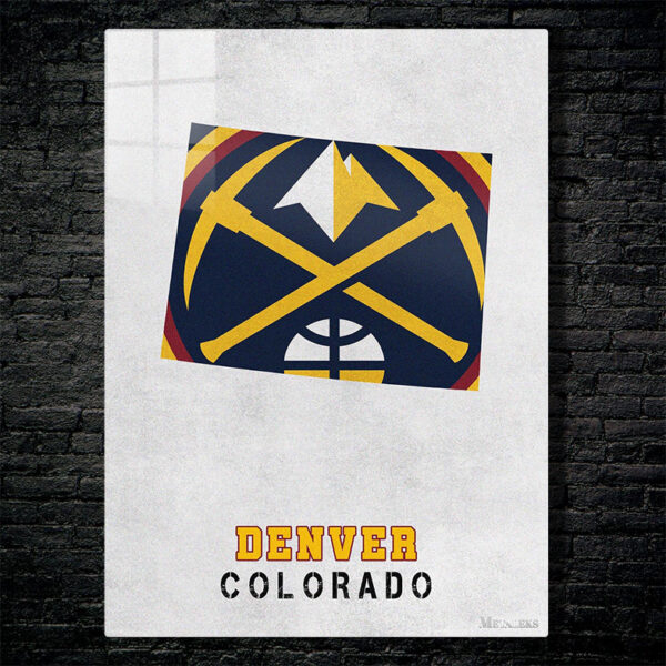 Denver Nuggets Denver Colorado State map