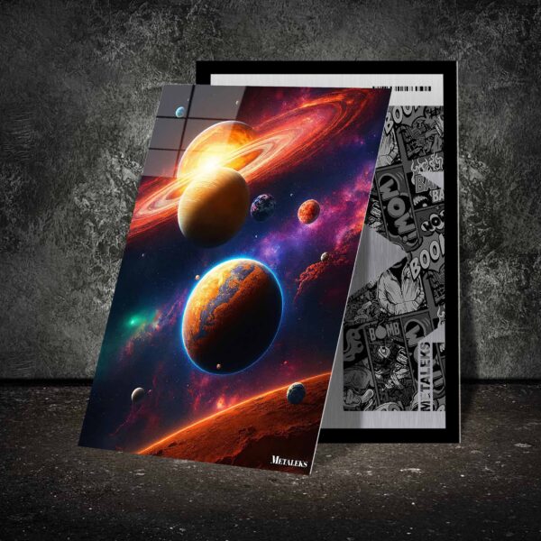 Galaxy And 2 Planets