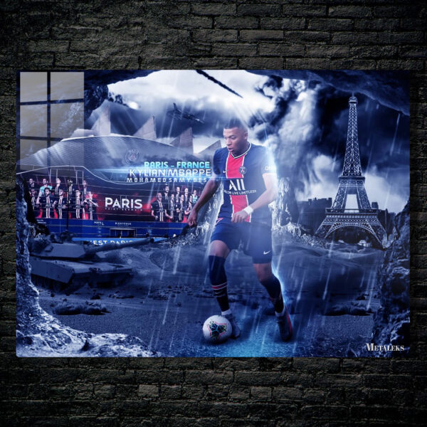 Kylian Mbappe Minimalist art