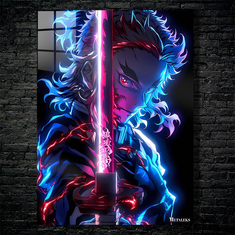 Kyojuro_Rengoku_neon_art_1