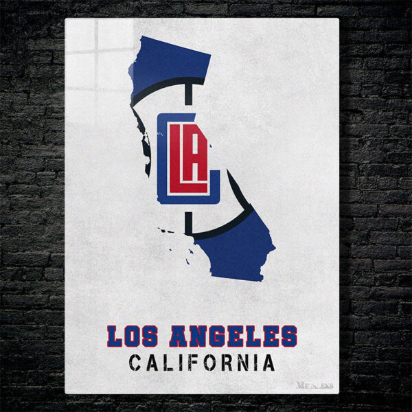 Los Angeles Clippers California State Map