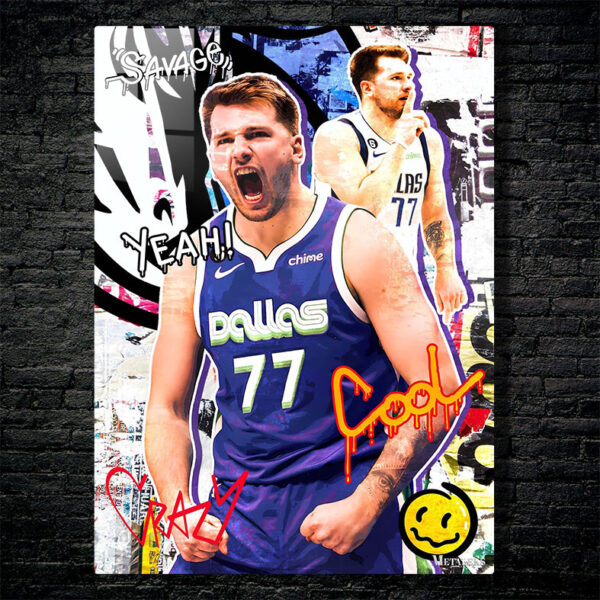Luka Doncic Dallas Mavericks Graffiti