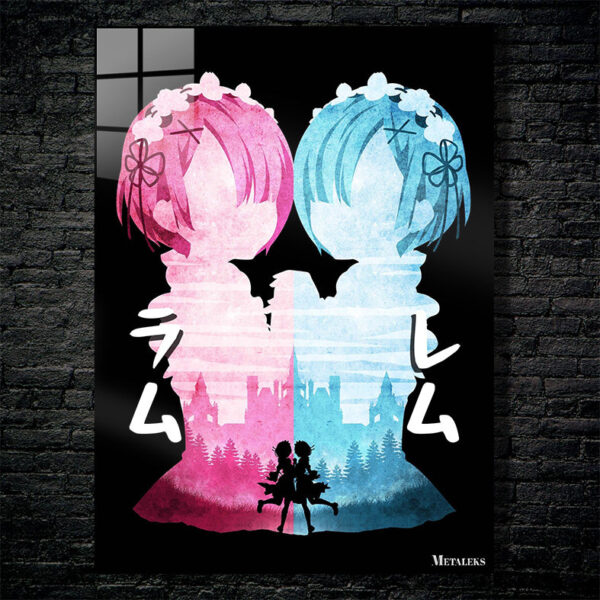 Minimalist Silhouette Ram & Rem 2