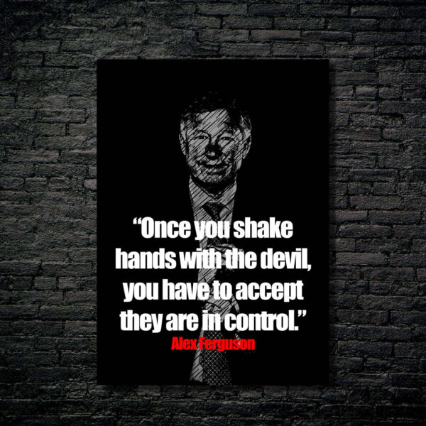 alex ferguson black white